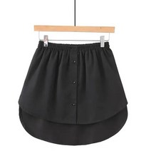 아베크 레이어드 치마 밑단 페이크 스커트 3XL