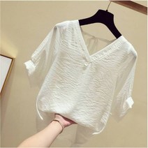 안다로미 레이서 반팔 블라우스