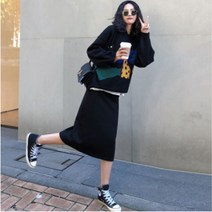 겟잇블루 패션 캐주얼 트임 A라인 핏 임산부 스커트