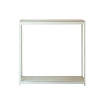 피피랙 무볼트 무소음 조립식 앵글선반 2단 1200 x 600 x 900 mm 6R02WW1206092, 화이트