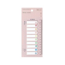 오트라 스티키 노트 분류 체크 점착메모지, 하프스퀘어 - 서클파스텔, 1개
