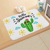 산뜻한 식물 디자인 발매트, 04