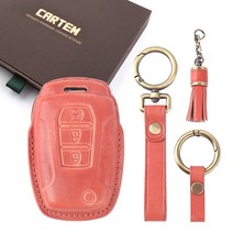 카템 감탄 3D 가죽 키 케이스 풀세트, 코랄핑크, 쌍용 SS01