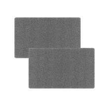 아바드 욕실 미끄럼방지 베이직 코일 매트 40 x 60 cm, 그레이, 2개