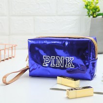 PINK 홀로그램 방수 메이크업 파우치
