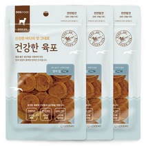굿데이 강아지 건강한 육포 칩 간식, 3개, 연어