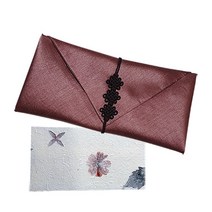 지성 현금예단 파우치형 매듭보자기 + 고급 압화한지 용돈봉투 랜덤발송, 인디핑크, 1세트