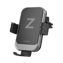 [차량용충전기z플립무선] 지트론 차량용 휴대폰 고속 무선 충전 거치대 ZTWC-300A, 블랙