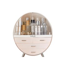 엘코코 쇼케이스 화장품 정리함 중형, 핑크, 1개