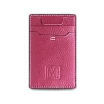 MESSI 포켓월렛 부착 스마트폰 케이스 카드지갑, 와인, 1개