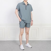 더마인드 남성용 HS 반팔 바람막이 세트