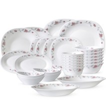 보르미올리 바칠레 로즈가든 6인 홈 식기세트 28p, 화이트, 8종