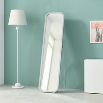 코코 400 팔각 전신거울 스탠딩, 실버