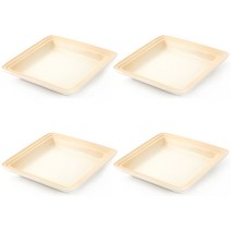 스위티 정사각접시 16cm, 파우더베이지, 단품, 4개