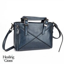 [AK분당점] 힐링그래스 천연소가죽 토트백 크로스백 HGCH2591BL