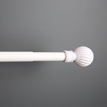 문앤유 회오리 원형 커튼봉 6자 8자 10자 12자 14자 16자 길이 블랙 화이트, 커튼봉 블랙 8자 (120~240cm)