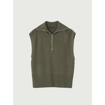 3여성)올리비아로렌 카라반집업 니트 베스트 VVCBNYF8231