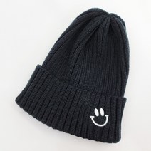 캡틴모자 스마일 자수 비니 겨울모자 스마일모자 귀여운 비니모자 롱비니