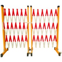 출입구 보호 방범용 보안 주의 스텐 도로 자바라대문 이동식 통제 행사, 홍백국표 1.2x8m 플러스 모델