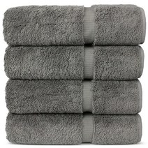 럭셔리 호텔 및 스파 배스 타월 100% 정품 터키산 면 68.6 x 137.2 cm(27 54 인치) 4개 세트 화이트 3530584282, 6-Piece Towel Set, Gray_6-Piece Towel Set