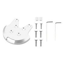 GHSHOP CNC 금속 보강 플레이트 균열 방지 키트 모터 마운트 베이스 보호 + DJI 팬텀 3 2/3SE 드론 액세서리용 나사 도구, 4x4.4x0.8cm, 알루미늄 합금, 실버