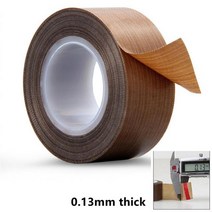 10M 고온 테이프 300 학위 천으로 온도 단열 방수 접착 PTFE 씰링 기계 자기, [01] 0.13mm, [05] 15mm, 01 0.13mm_05 15mm