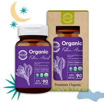 GOOD-Soil 헬스케어 Naturalize 유기농 엽산 임산부 복용시기 90정, USDA 오가닉 인증 유기농 엽산