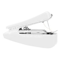 재봉틀공방 공업용 미싱 반짇고리 가정용 미싱기 재봉틀 원데이클래스 1 pc 휴대용 미니 수동 간단한 작업 재봉 도구 재봉 천 패브릭 핸디 바느질 도구 액세서리, 하얀