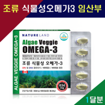 미세해조류 캐나다 식물성오메가3 식물성 알티지 오메가3 DHA EPA rtg 임산부 수유부 혈행개선 혈관청소부 혈관 영양제 청소년 수험생 집중력 향상 보충제 식약처 기능성 인증, 1개, 634mg x 60캡슐