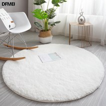 DFMEI 원형 카페트 깔개를 두껍게