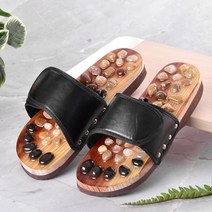 스토리빙 1+1 아이린 지압슬리퍼 발바닥 혈자리 다이어트, 자갈블랙_260-270(B4), 쿠팡 본상품선택