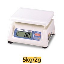 국산/AND저울 단순중량저울 KB-5000/5kg 2g 건전지 아답터(옵션), 5kg(2g)