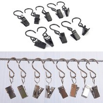 핸드타올 커튼 고정용 S고리형 집게 메모클립 주방용품 생활용품 생활소품 리빙용품 스텐집게, 은백색