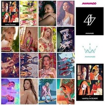 아이브포토카드 16 개대 kpop mamamoo 앨범 현실 검은 색 팬 포토 브로마이드, 16개