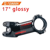 TOSEEK카본 스템 10/17/25/35 도 산악 자전거 스템 318mm 핸들 바 스템 60/70/80/90/100/110/120mm 라이저 BMX MTB 부품, 12 17 degrees-110mm