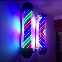 미용실 싸인볼 벽 부착 조명 헤어샵 염색방 머리 이발, 화살표 1미터 검정색 Gaifa Debon