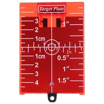 1pcs 11.5cm x 7.4cm 인치cm 녹색적색 레이저 레벨 용 레이저 대상 카드 플레이트, 빨간색, 1개