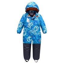 어린이 원피스 스키복 여자 아이 스노우보드 두꺼운 세트 점프 슈트 겨울 의류 바람막이 방수, 04 as picture_04 120