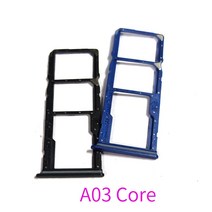 삼성 갤럭시 A03 코어 A032 A035 SIM 카드 트레이 SD 슬롯 홀더 50 개, [04] A03 blue