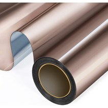 편도 거울 창 개인 정보 보호 필름 주간 자외선 차단 열 제어 반사 창 색조 홈 오피스 거실, Brown silver+30x200 cm