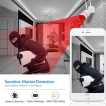 홈캠 펫cctvBESDER-5mp IPCamera Wifi 야외 Ai 인간 감지 오디오 무선 카메라 1080P HD 컬러 적외선 야간, 01 2MP NO Card_03 AU 플러그