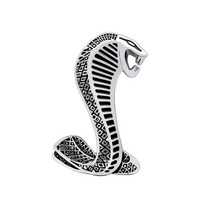 자동차엠블럼 벤츠엠블럼 bmw엠블럼 포드 머스탱 코브라 셸비 GT500 3D 메탈 그릴 엠블럼 트렁크 배지 펜, 05 C-left_02 front Grill