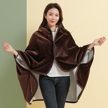 입는 담요 두꺼운 모포 집순이 이불 먼지없는 극세사 블랭킷 모포 날다람쥐 담요 후드 담요 겨울 단일 사무실 낮잠 목도리 담요 담요 점심 시간 착용 망토