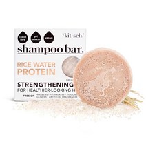 Kitsch Hair Growth Rice Bar Shampoo for Strengthening Helps Dry Hair All Natural Shampoo Bar Rice Shampoo Bar Moisturizing Vegan Solid Shampoo Bar for