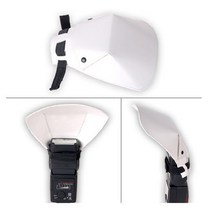 Mingjin 범용 카메라 액세서리 플래시 디퓨저 손전등 사진 캐논 소니 니콘 펜탁스 DSLR 용 소프트 박스 리플렉터, 사진색상