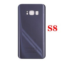 스마트폰 부품 삼성 호환 갤럭시 S8 G950 G950F 플러스 G955 G955F 배터리 후면 커버 도어 3D 유리 패널 하우징 케이스 접착제 교체, [05] S8 Gold