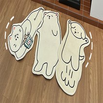상승석 동물 캐릭터 미니 발매트 러그 인테리어 집들이선물