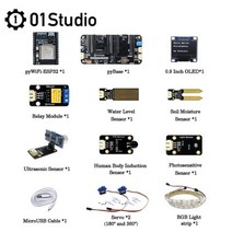 01Studio pywifi-esp32개발 데모 임베디드 보드 키트 MicroPython 프로그래밍 무선 IOT moudule과 호환 가능, Bundle 3