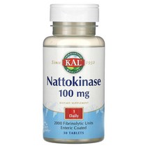 KAL 나토키나제 낫또키나제 나토키나아제 100mg 30정, 1개, 기본