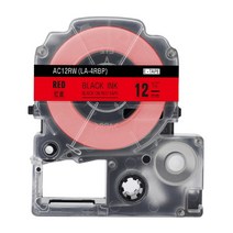 6/9/12mm 라벨 테이프 SS12KW 엡손 Lw400 LK-4WBN 카트리지 레이블 작동 LW-300 500 600P 700 메이커, 03 black on red_05 24mm